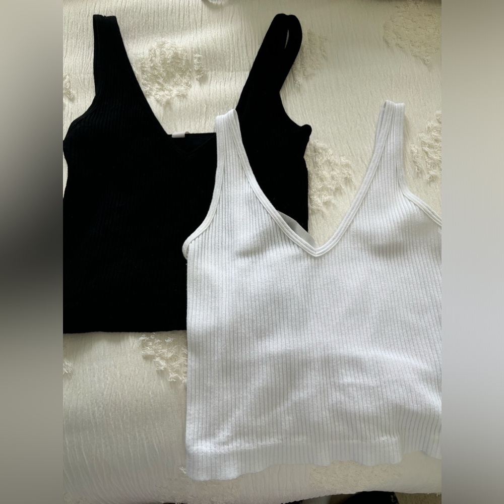 two pack- white and black tanks